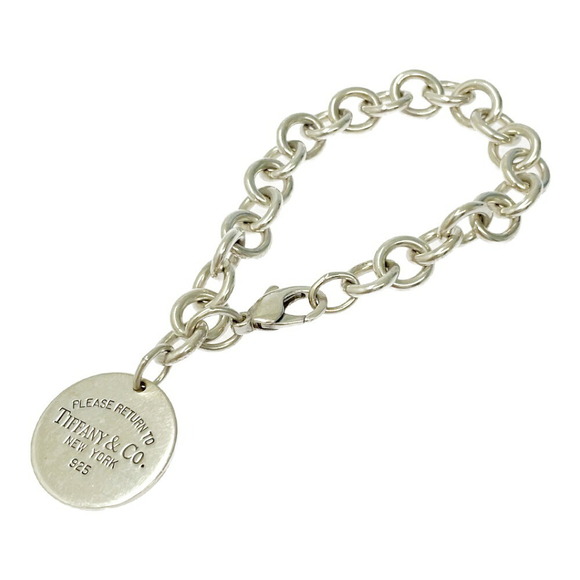 Tiffany Handbags - TIFFANY Co Silver Return to Tiffany Round Bracelet